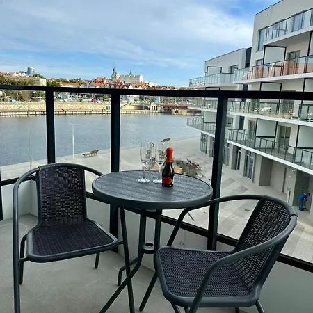 Lejlighed Nad Odra - Luksusowy Z Widokiem Na Odre, Tarasem I Klimatyzacja # Stettin