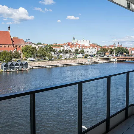 Lejlighed Nad Odra - Luksusowy Z Widokiem Na Odre, Tarasem I Klimatyzacja #